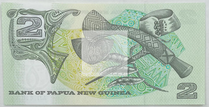 1989-1991 (ND) Papua New Guinea  2 Kina  P-5c  UNC Banknote - Cool Coins & Notes