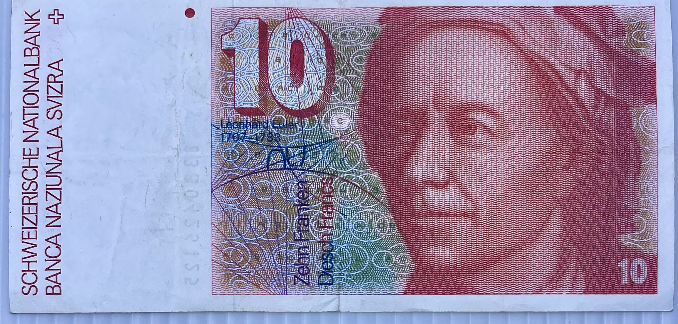 1990 Switzerland  10 Franken  P-53 Used World Banknote - Cool Coins & Notes