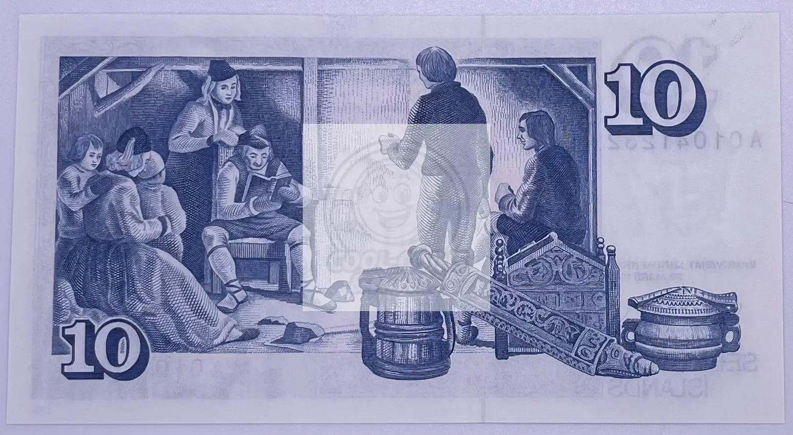 1991 Iceland 10 Kronur P-48a UNC Banknote - Cool Coins & Notes