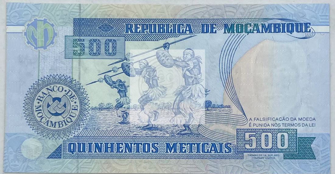 1991 Mozambique 500 Meticais UNC World Banknote - Cool Coins & Notes