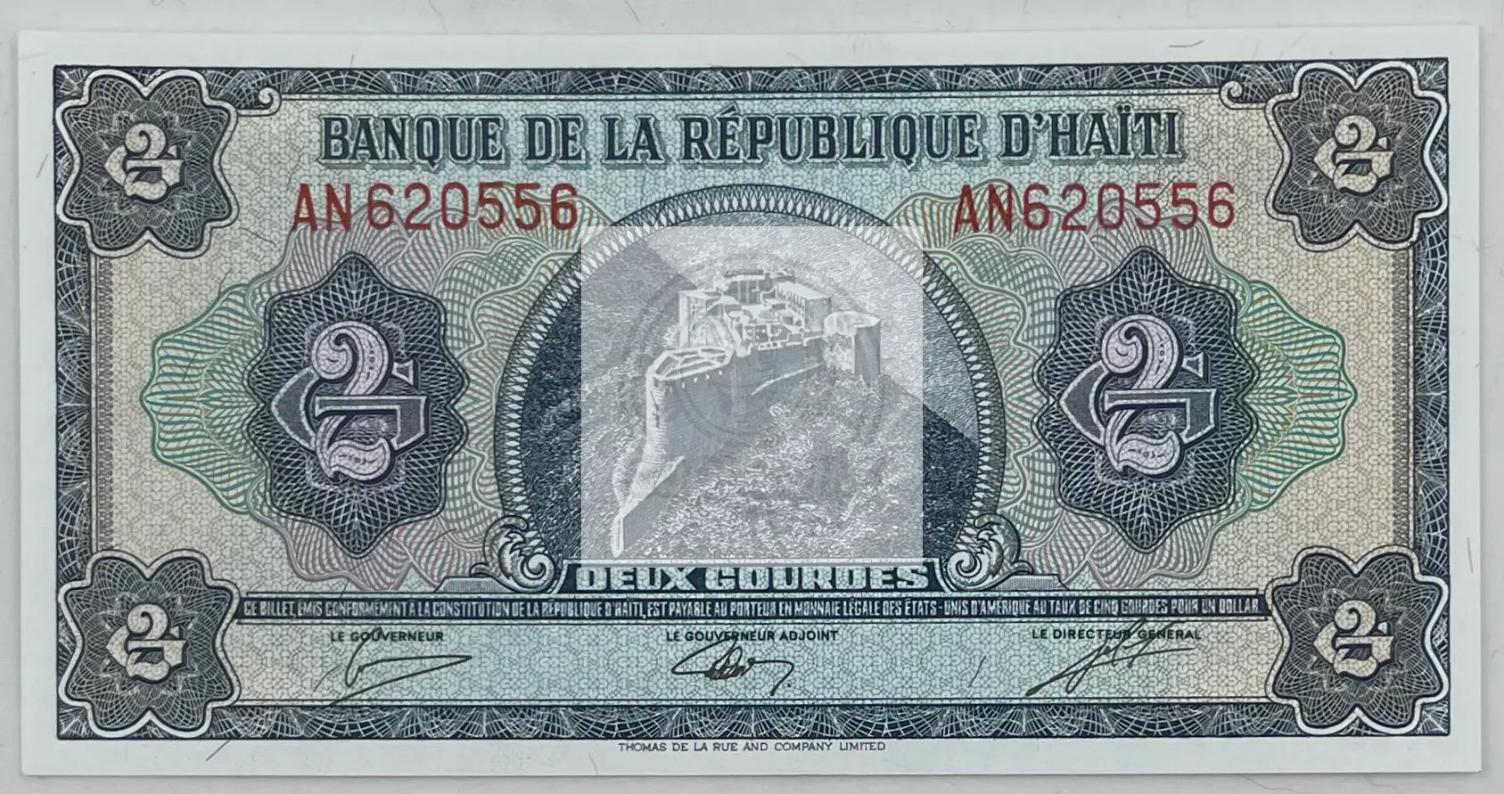1992 Haiti 2 Gourdes P-260 UNC Banknote - Cool Coins & Notes