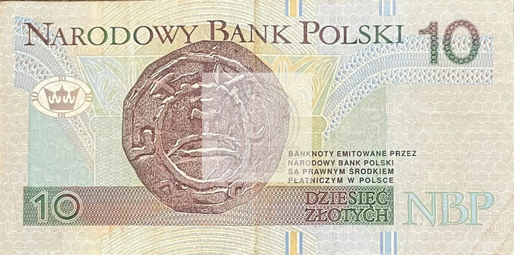 1994 Poland 10 Zlotych P-173 Circulated Banknote Cool Coins & Notes 