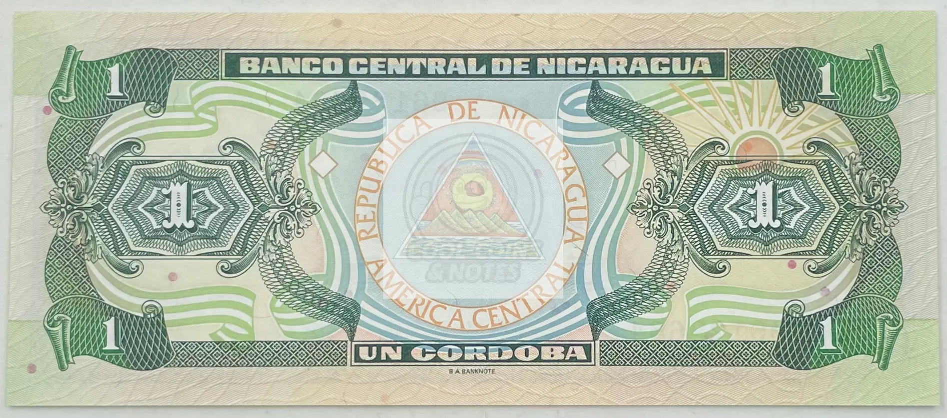 1995 Nicaragua   1 Cordoba  UNC Banknote - Cool Coins & Notes