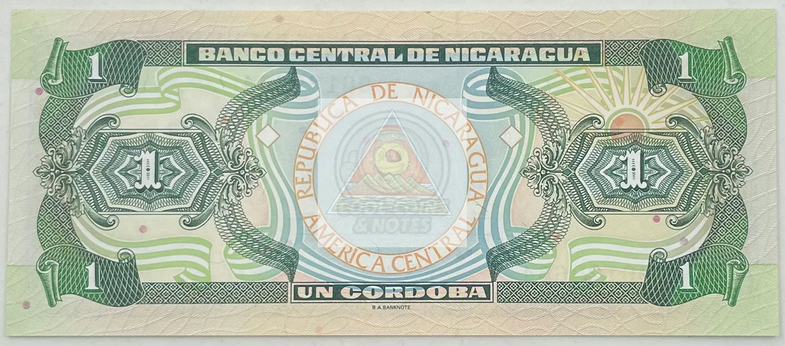 1995 Nicaragua   1 Cordoba  UNC Banknote - Cool Coins & Notes