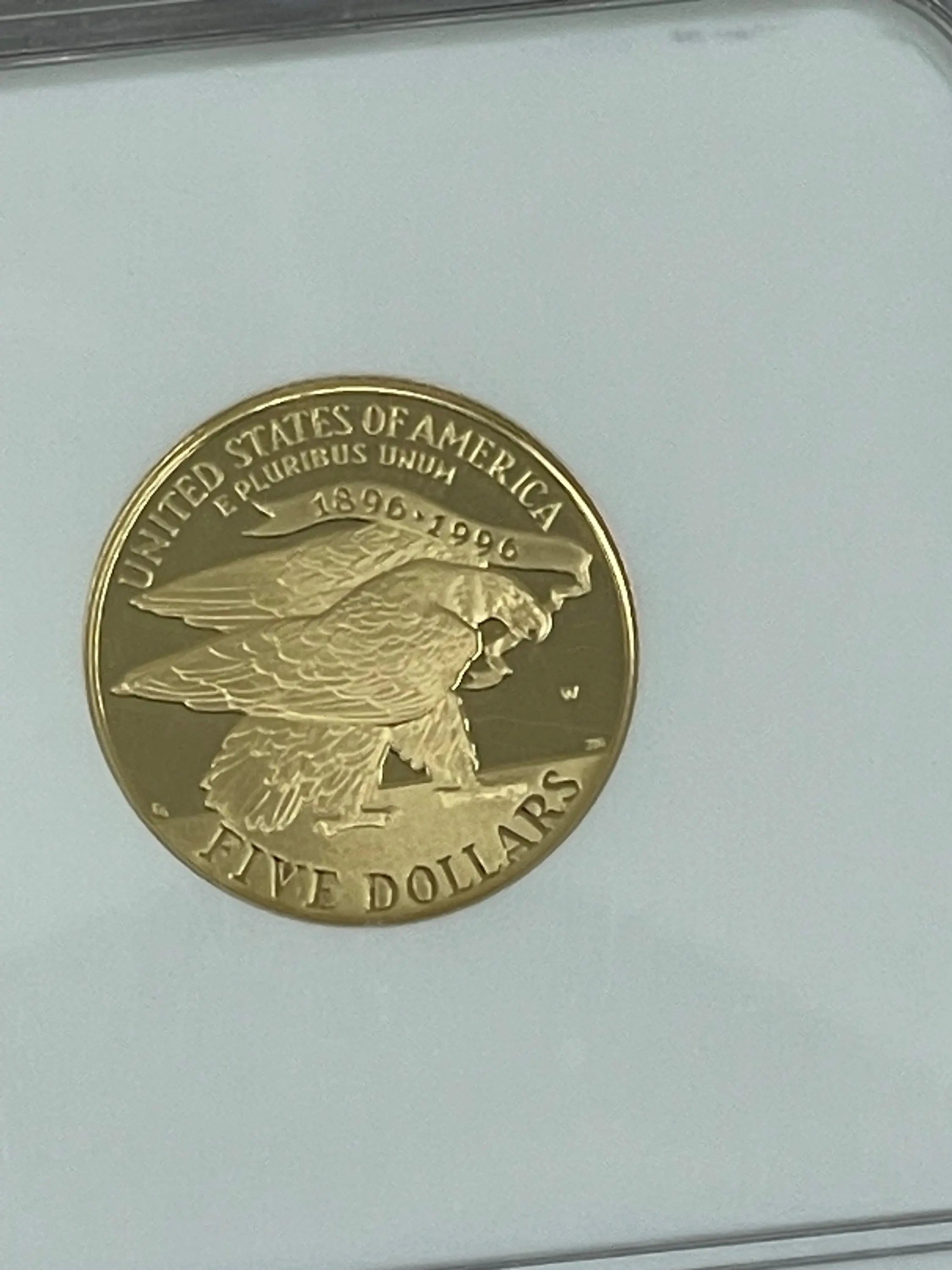 1995 W Olympic Torch Runner PF 70 Ultra Cameo  Gold 1/4 Ounce - Cool Coins & Notes