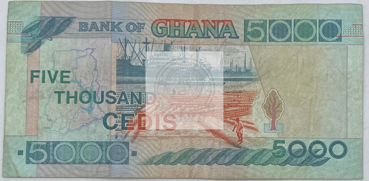 1998 Ghana 5,000 Cedis P-34c Used World Banknote - Cool Coins & Notes