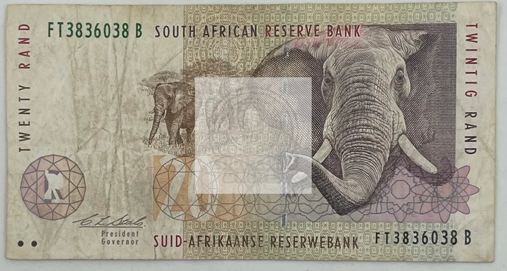 1999 South Africa 20 Rand P-124b Banknote - Cool Coins & Notes