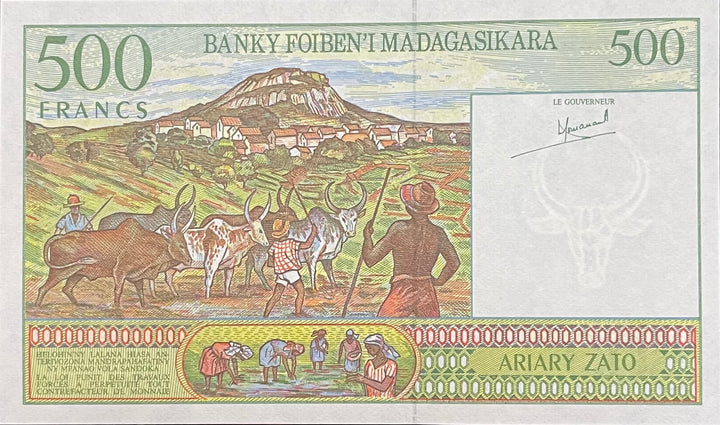 Madagascar 500 Francs, 1994 ND, P-75b, UNC