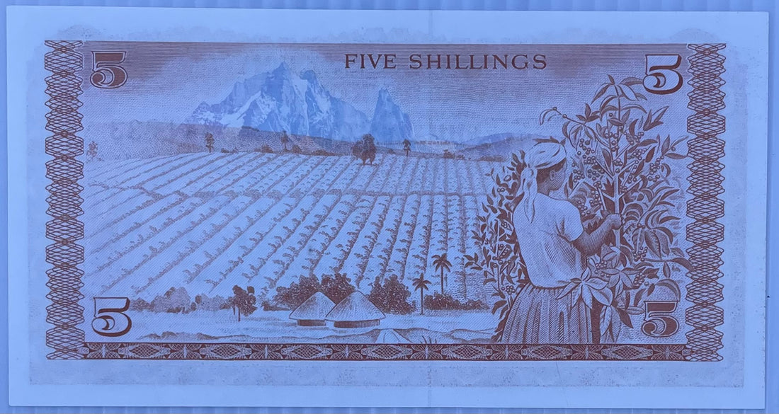 1978 Kenya 5 Shillings P-15 UNC World Banknote