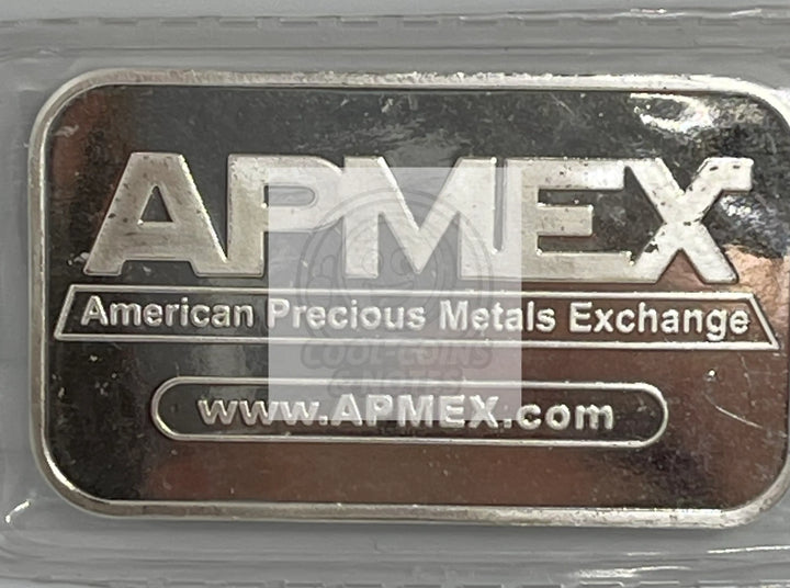(1) 1 Troy Ounce .999 AG Fine Silver Bar ~ Apmex sealed - Cool Coins & Notes