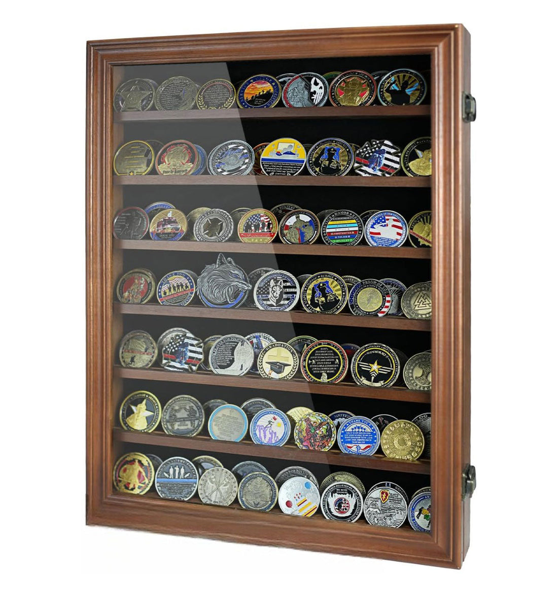 Wall Coin Display, Challenge coin wall display. by The Military Gift Store