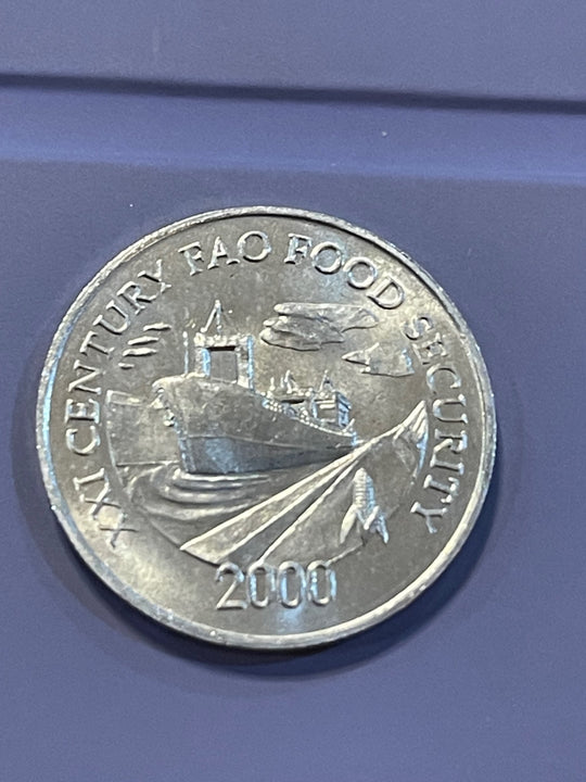 2000 Panana 1 Centésimo FAO Food Security Coin UNC KM#132