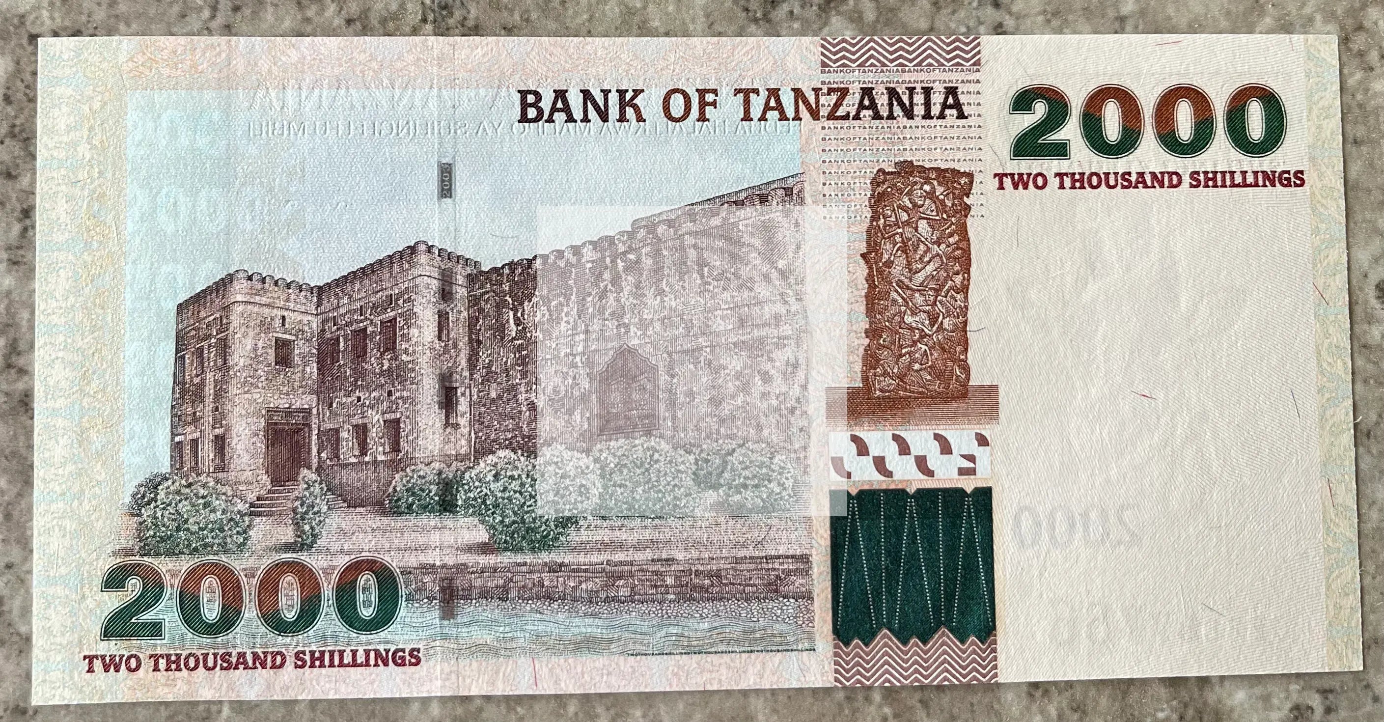 2003 Tanzania 2000 Shillings P 37a UNC Banknote - Cool Coins & Notes