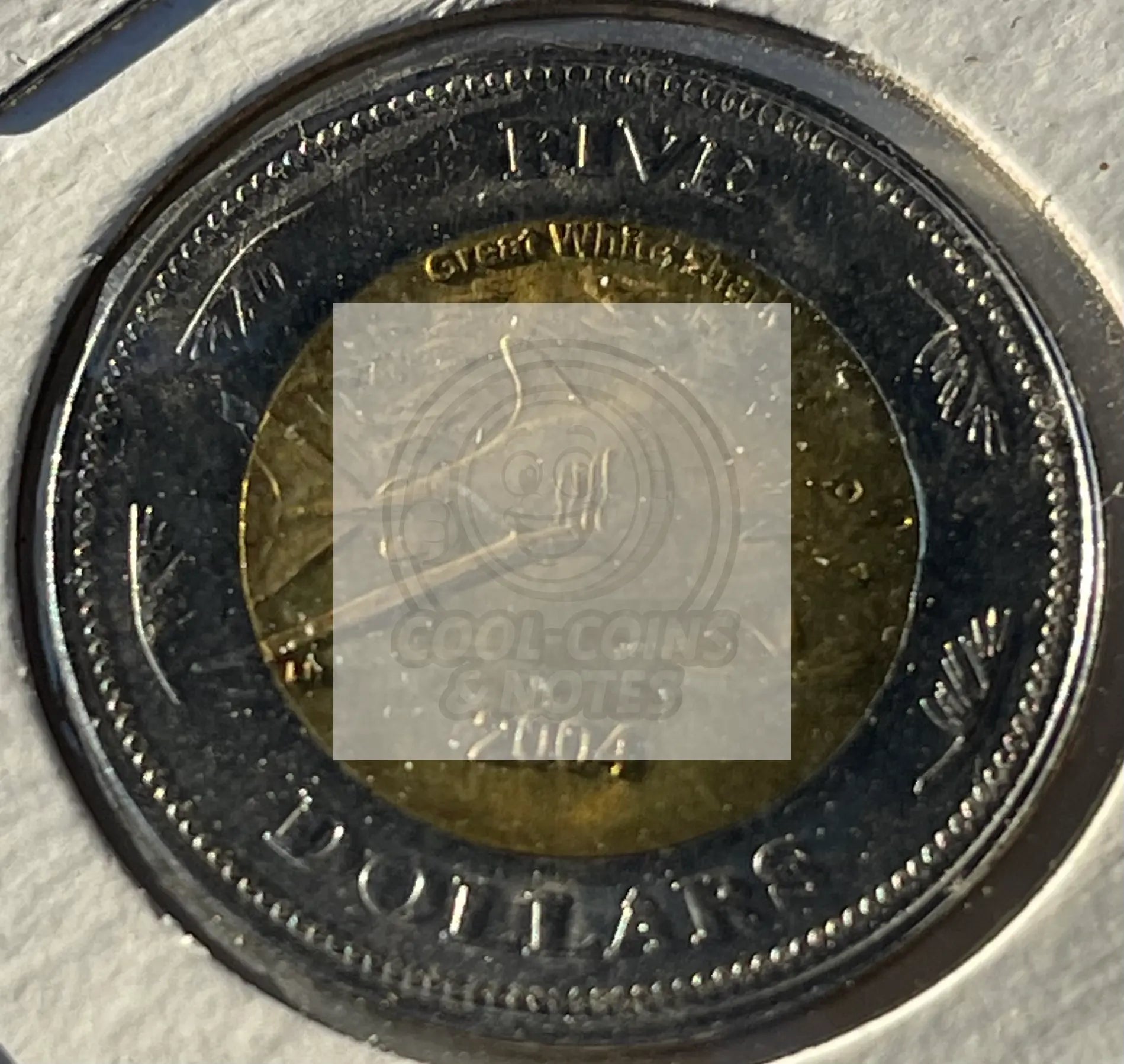 2004 COCOS (KEELING) ISLANDS,5 DOLLARS UNC Coin -MINTAGE=5,000 ONLY - Cool Coins & Notes