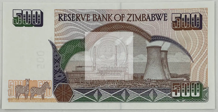 2004 Zimbabwe 500 Dollars P-11b UNC Banknote - Cool Coins & Notes