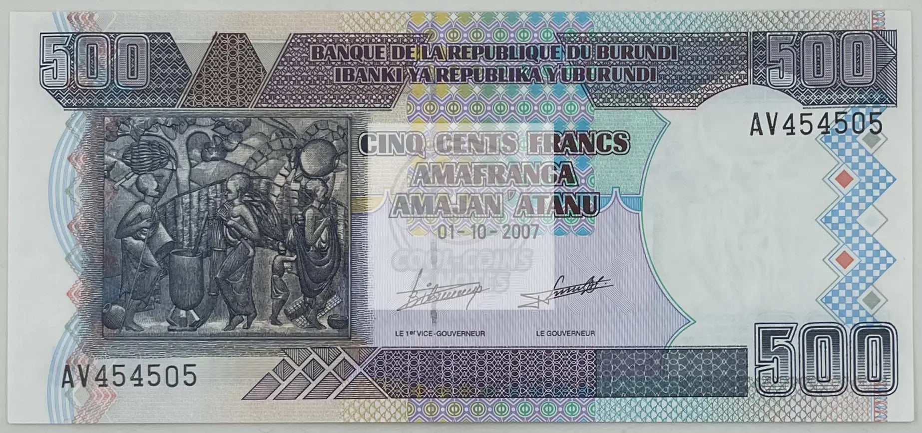 2007 Burundi 100 Francs P-37 (37f) UNC Banknote - Cool Coins & Notes