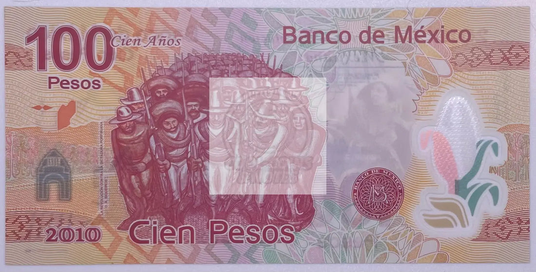 2007 Mexico (2010 Commem) 100 Pesos Pick 128 Gem Unc - Cool Coins & Notes