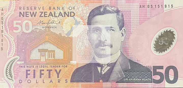2007 New Zealand $50 Dollars P-188B UNC World Banknote Cool Coins & Notes 