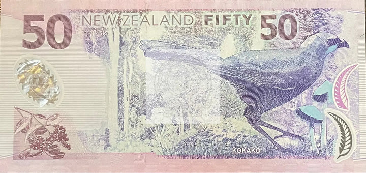 2007 New Zealand $50 Dollars P-188B UNC World Banknote Cool Coins & Notes 