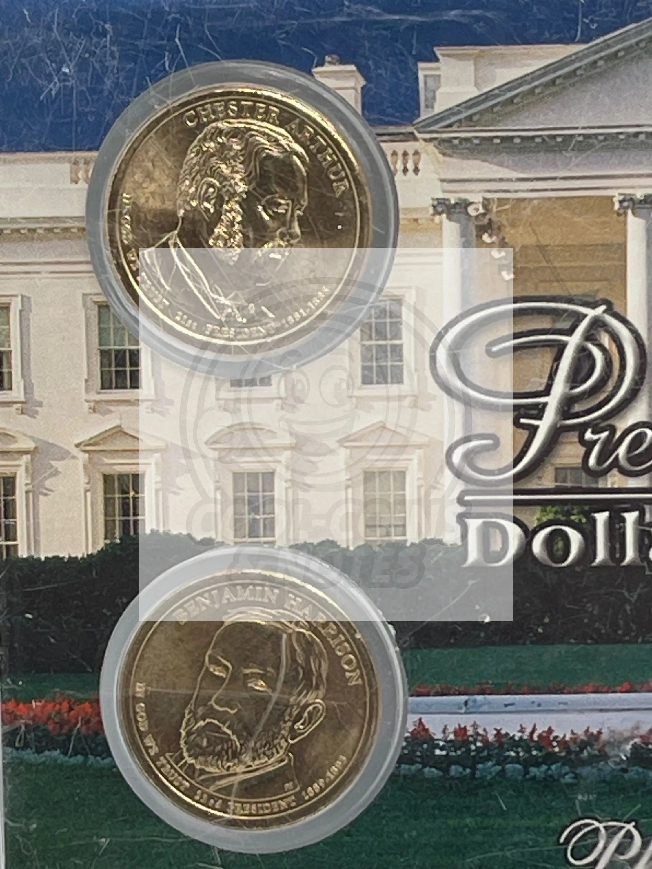 2007 PRESIDENTIAL DOLLAR SERIES 4 UNC Coins In Case - Cool Coins & Notes