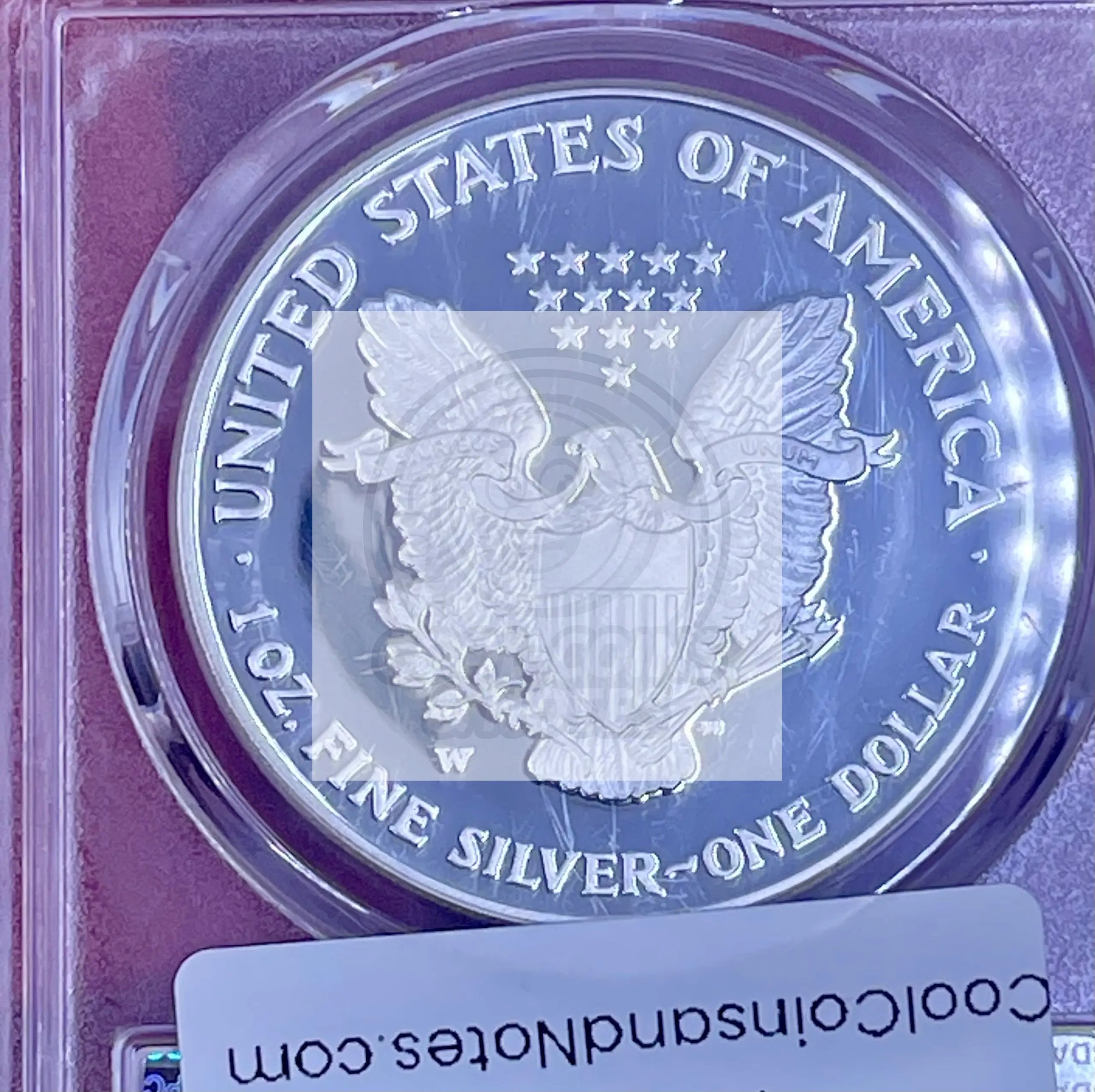 2007-W 1 American Silver Eagle Proof PR69DCAM PCGS DCAM Coin Cool Coins & Notes 