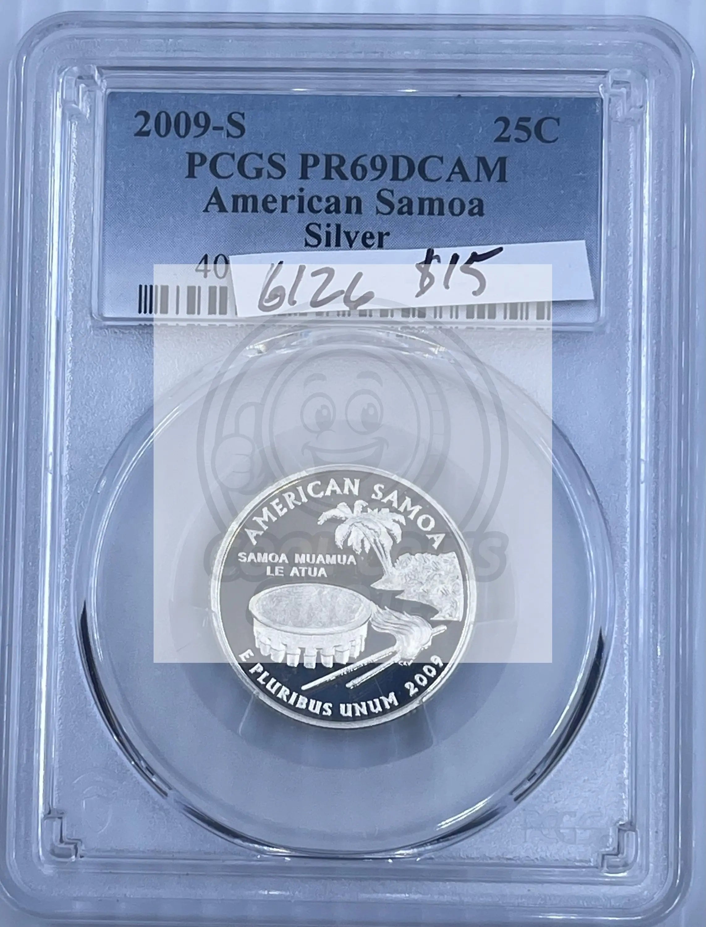 2009 S 25 cents American Samoa PCGS PR69DCAM Silver Coin - Cool Coins & Notes