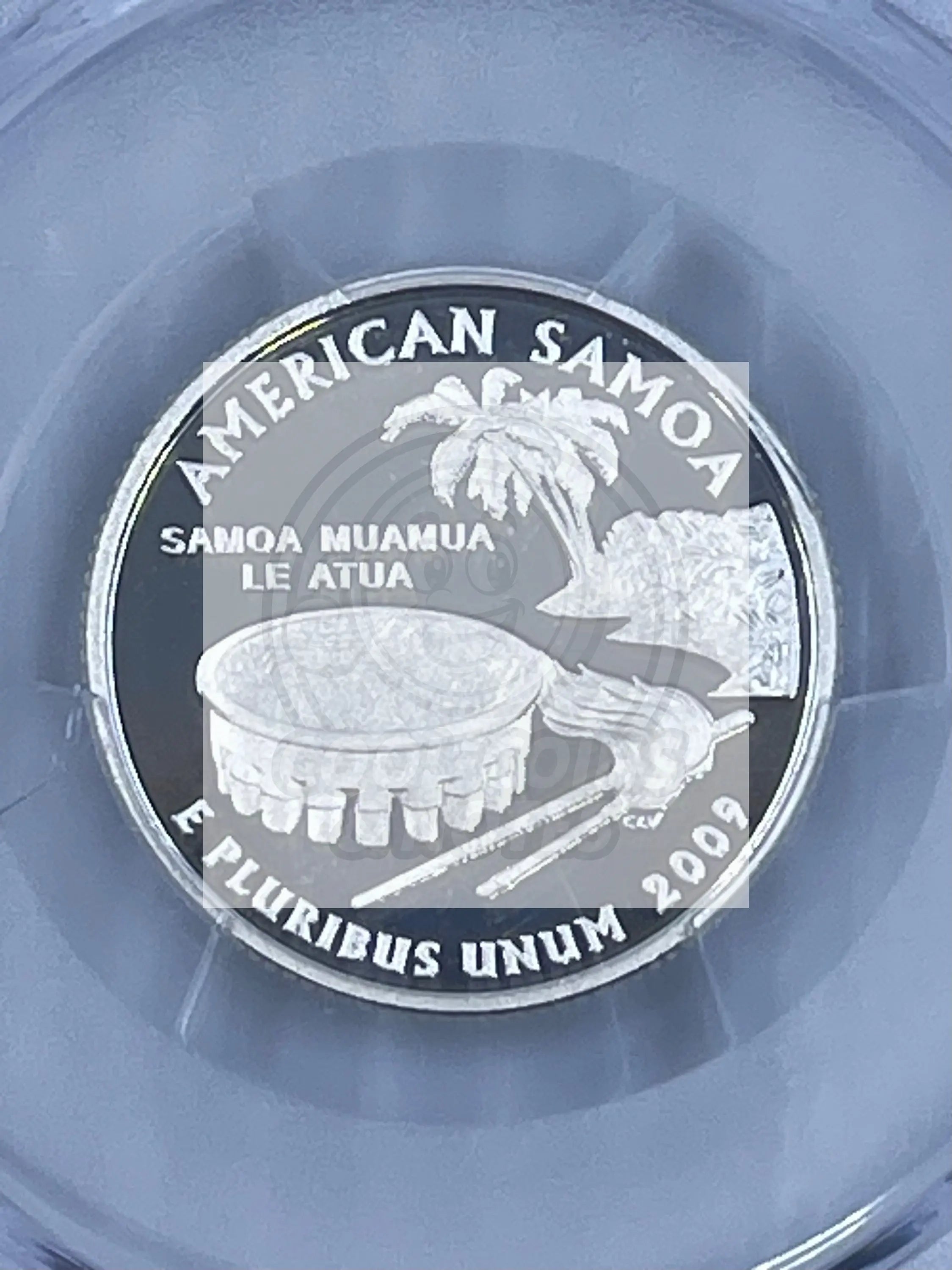 2009 S 25 cents American Samoa PCGS PR69DCAM Silver Coin - Cool Coins & Notes