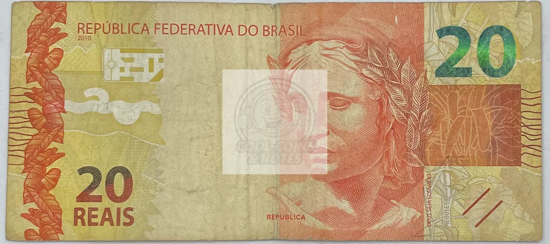 2010 Brazil 20 Reais P-255 World Banknote - Cool Coins & Notes