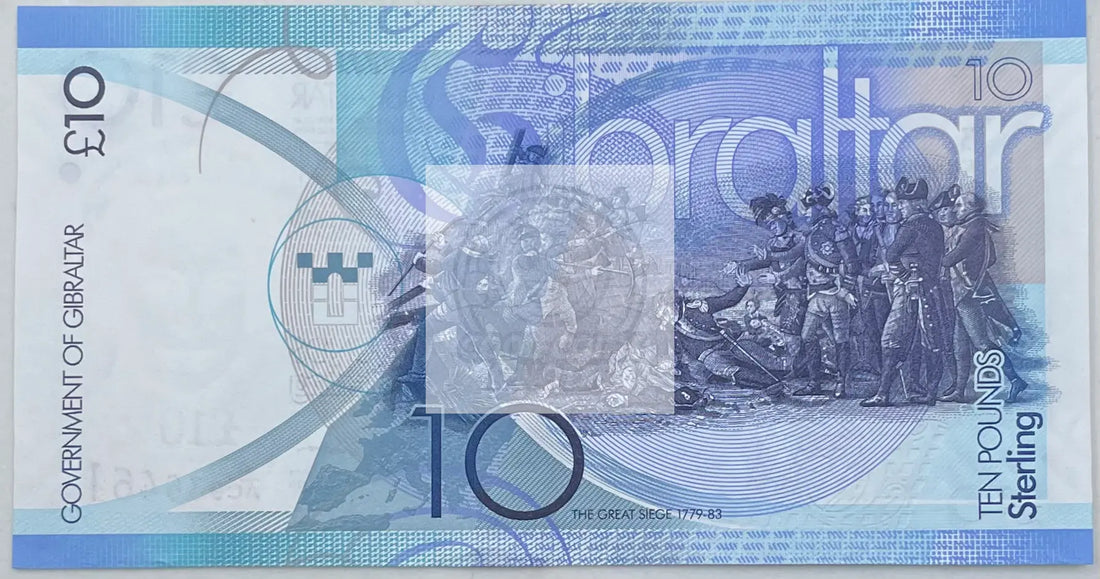 2010 Gibraltar 10 Pounds UNC World Banknote - Cool Coins & Notes
