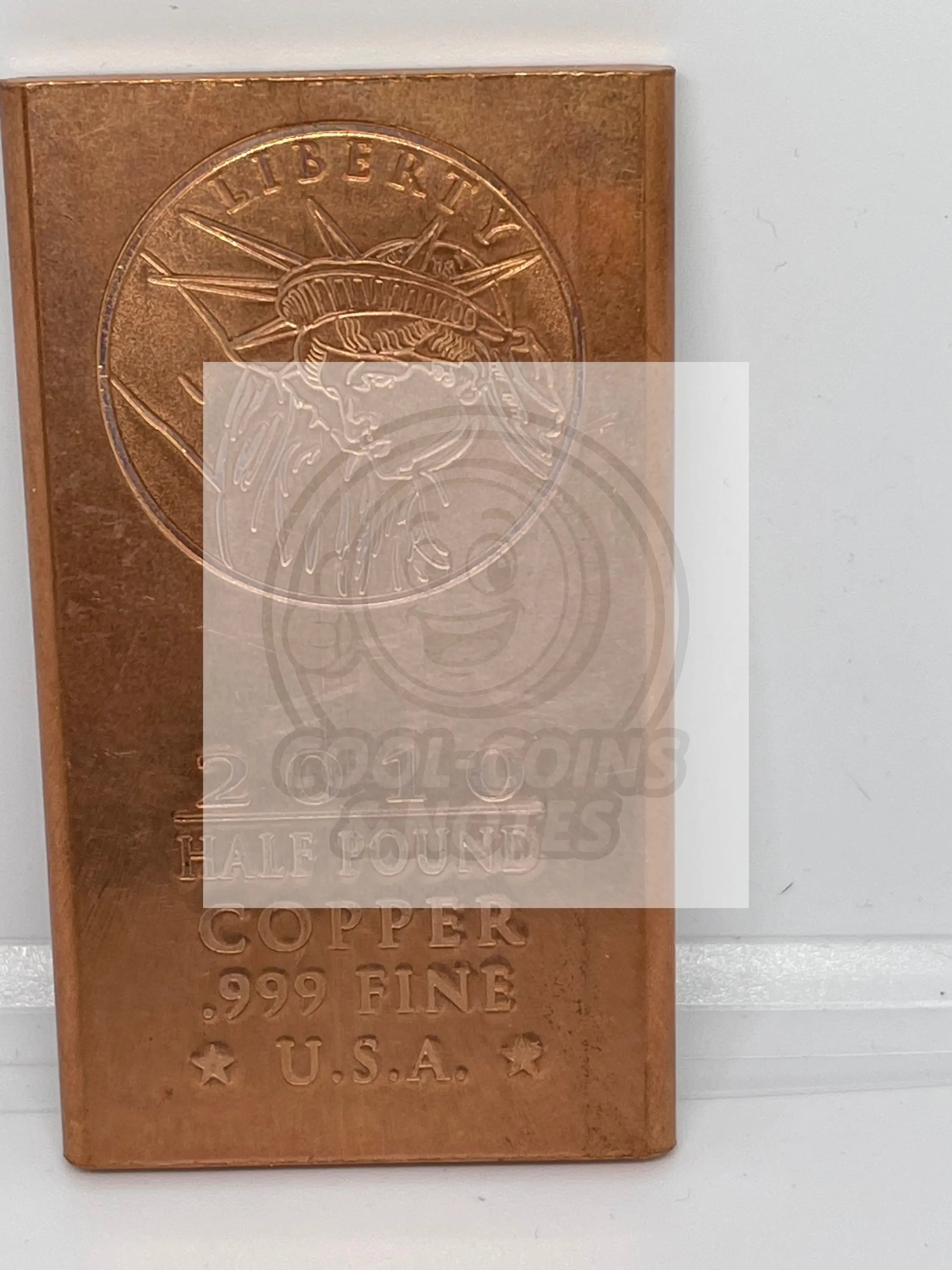 2010 Statue of Liberty Half Pound Copper .999 Fine  USA - Cool Coins & Notes
