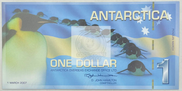 2011 Antarctica $1 Dollar UNC World Banknote - Cool Coins & Notes