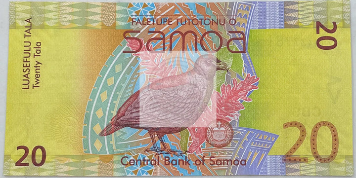 2012 Somoa 20 Tala P-40b UNC World Banknote - Cool Coins & Notes