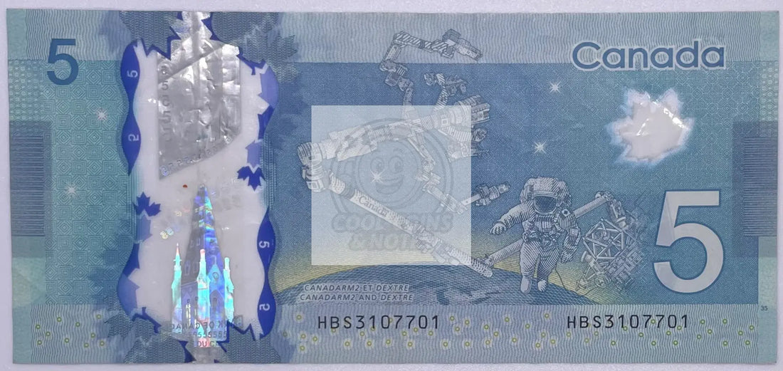 2013 Canada $5 Dollars Banknote, Used - Cool Coins & Notes