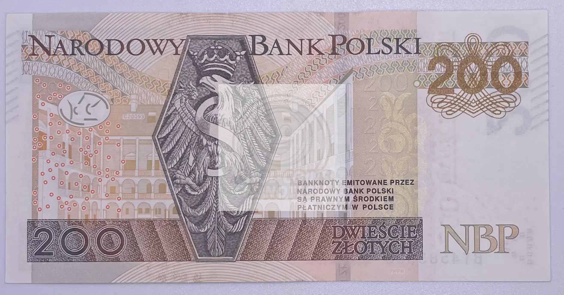 2015 Poland 200 Zlotys P-189 UNC Banknote - Cool Coins & Notes