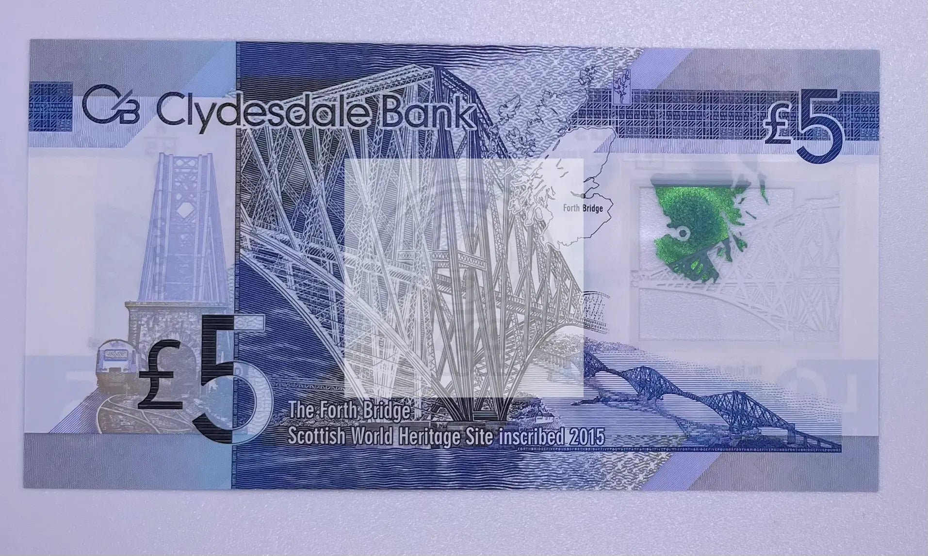 2016 Scotland 5 Pounds Sterling Polymer P-229 UNC Banknote - Cool Coins & Notes