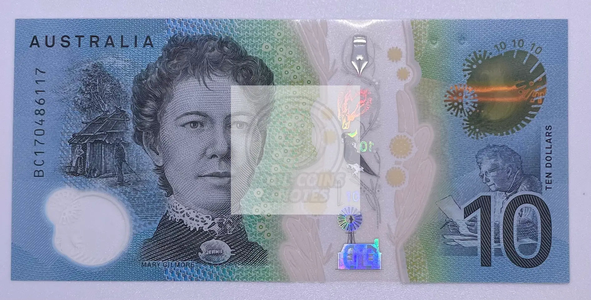 2017 Australia 10 Dollars Polymer P-63a UNC Banknote - Cool Coins & Notes