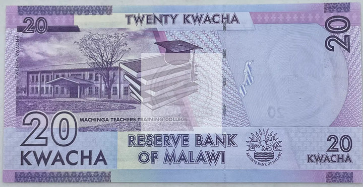 2017 Malawi 20 Kwacha UNC World Banknote - Cool Coins & Notes