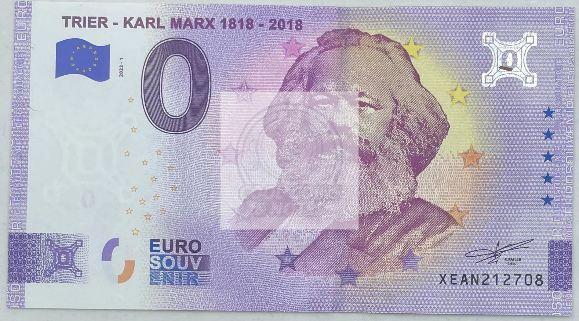 2018  0 Euro Karl Marx  UNC World Banknote - Cool Coins & Notes