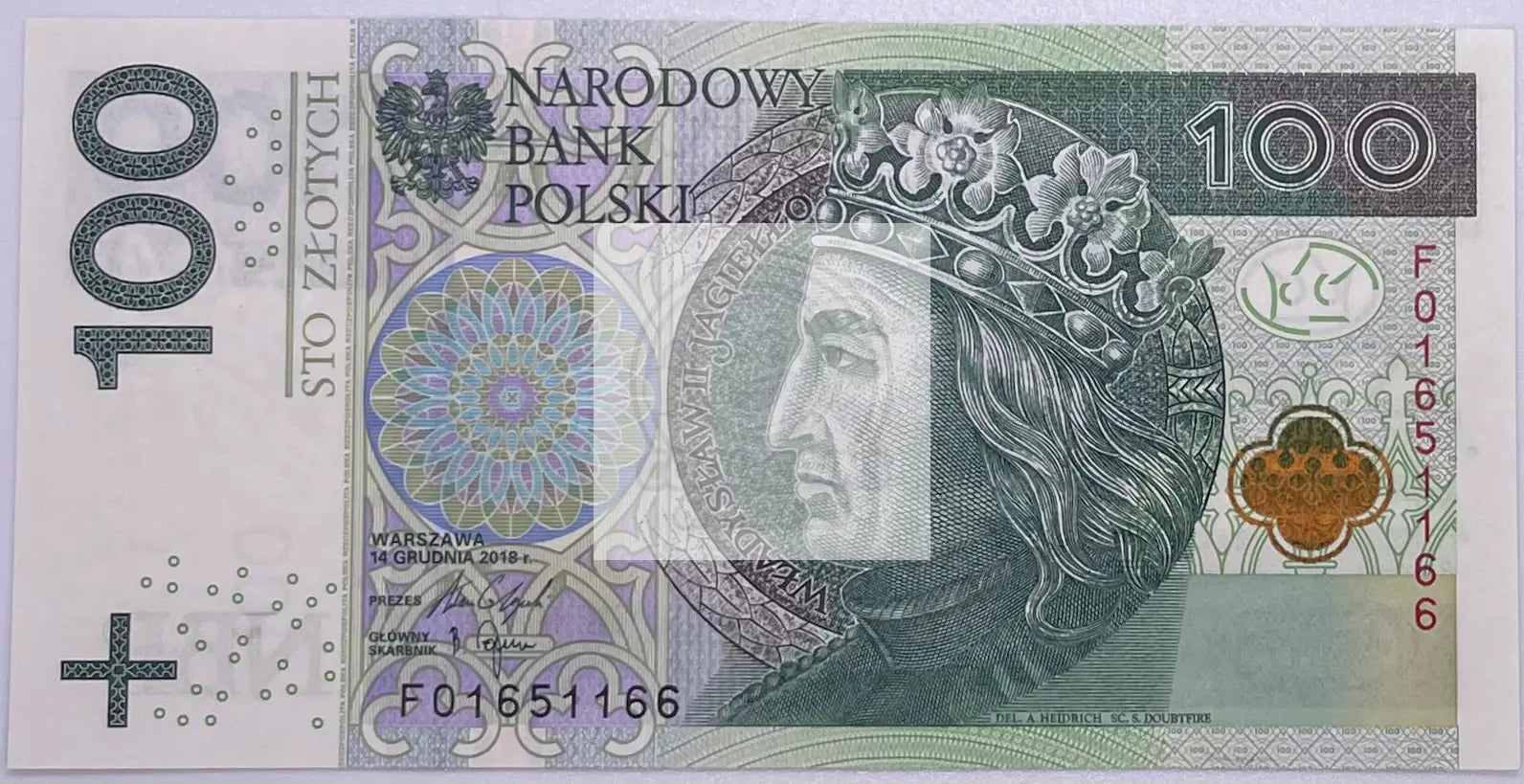 2018 Poland 100 Zlotys  P-186 UNC Banknote - Cool Coins & Notes