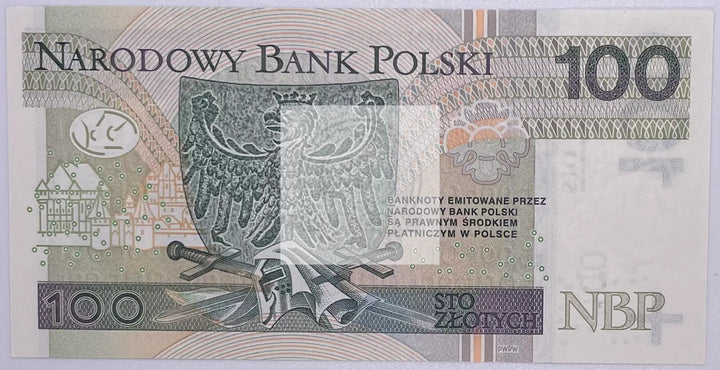 2018 Poland 100 Zlotys  P-186 UNC Banknote - Cool Coins & Notes
