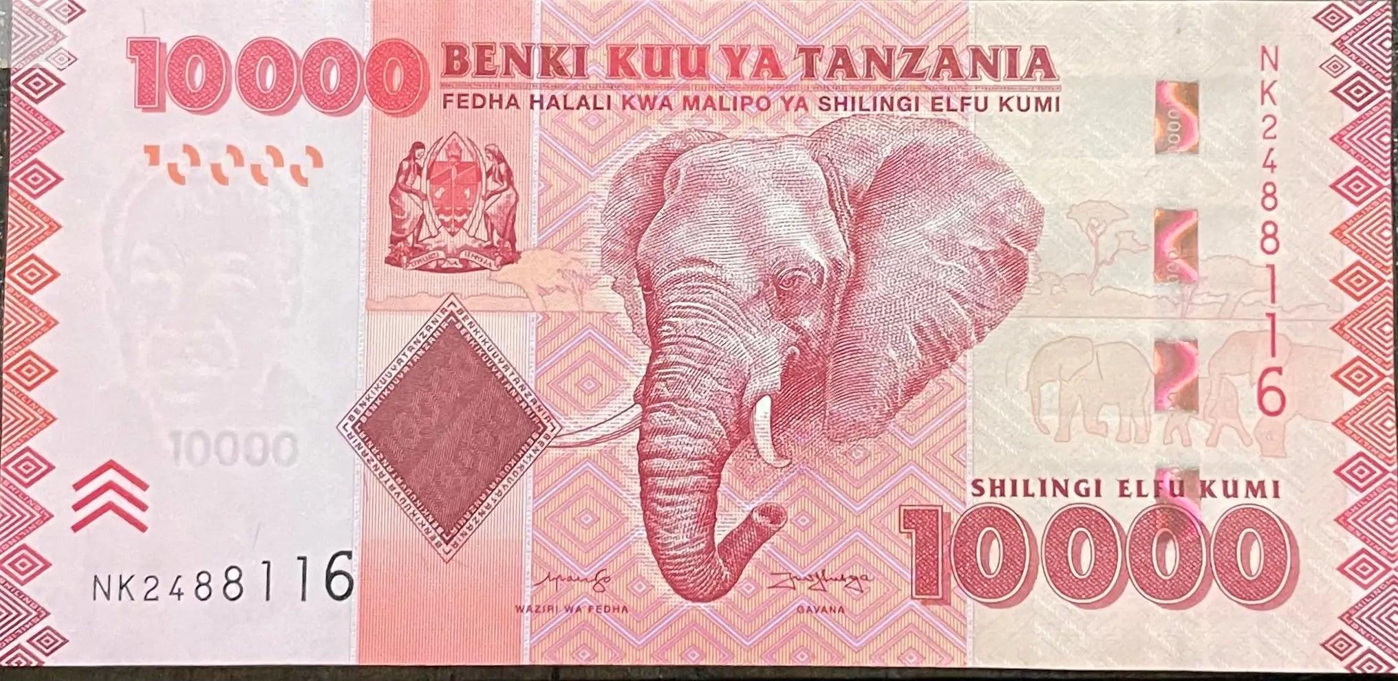 2020 Tanzania 10,000 Shillings P-44c UNC Cool Coins & Notes