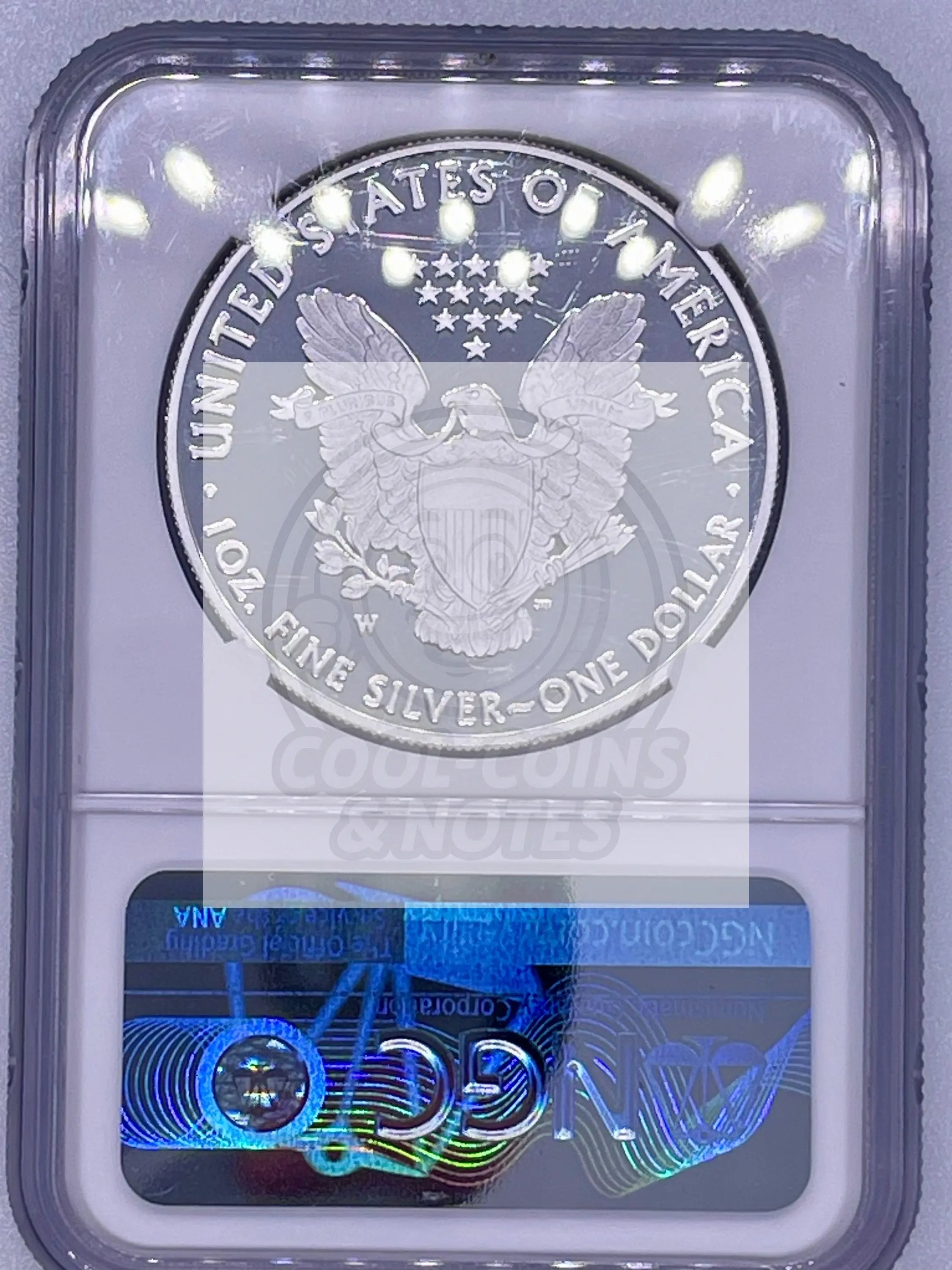 2020 W $1 NGC PF69 ULTRA CAMEO V75 PRIVY SILVER EAGLE WORLD WAR II 75th ANN - Cool Coins & Notes