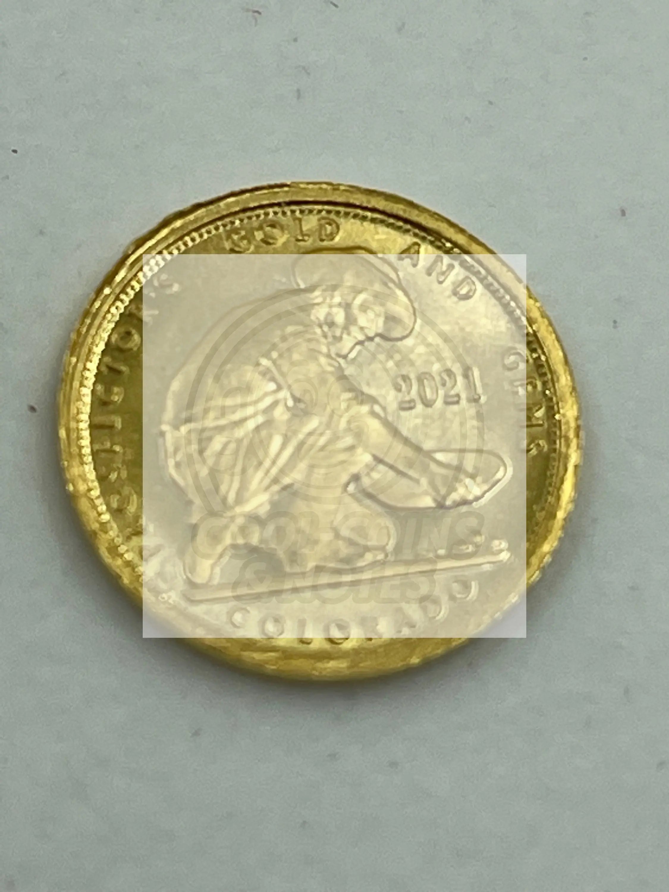2021 Gold Prospector Round 1/10 Ounce - Cool Coins & Notes