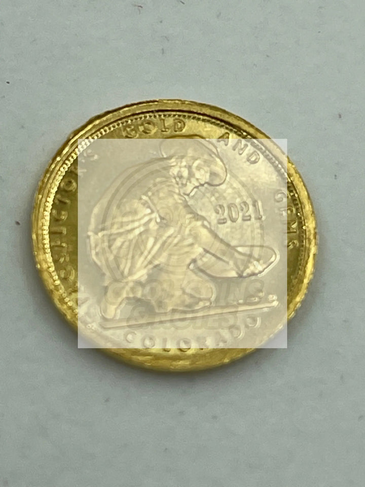 2021 Gold Prospector Round 1/10 Ounce - Cool Coins & Notes