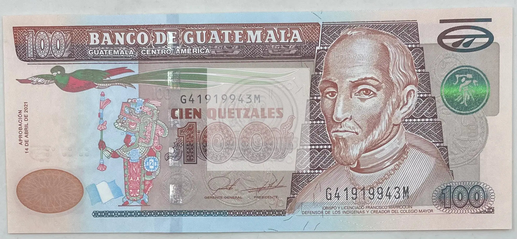 2021 Guatemala 100 Quetzals UNC World Banknote - Cool Coins & Notes
