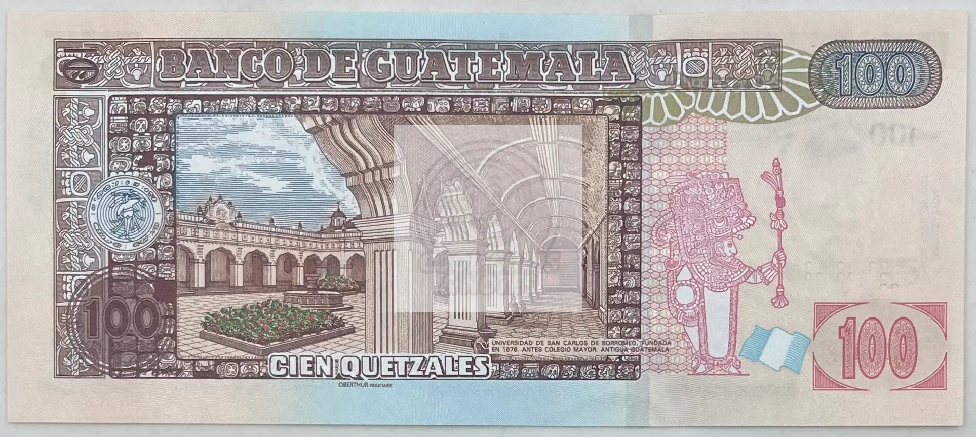 2021 Guatemala 100 Quetzals UNC World Banknote - Cool Coins & Notes