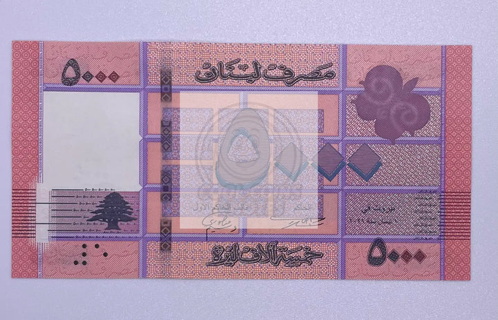 2021 Lebanon 5000 Livres P-91c UNC Banknote - Cool Coins & Notes