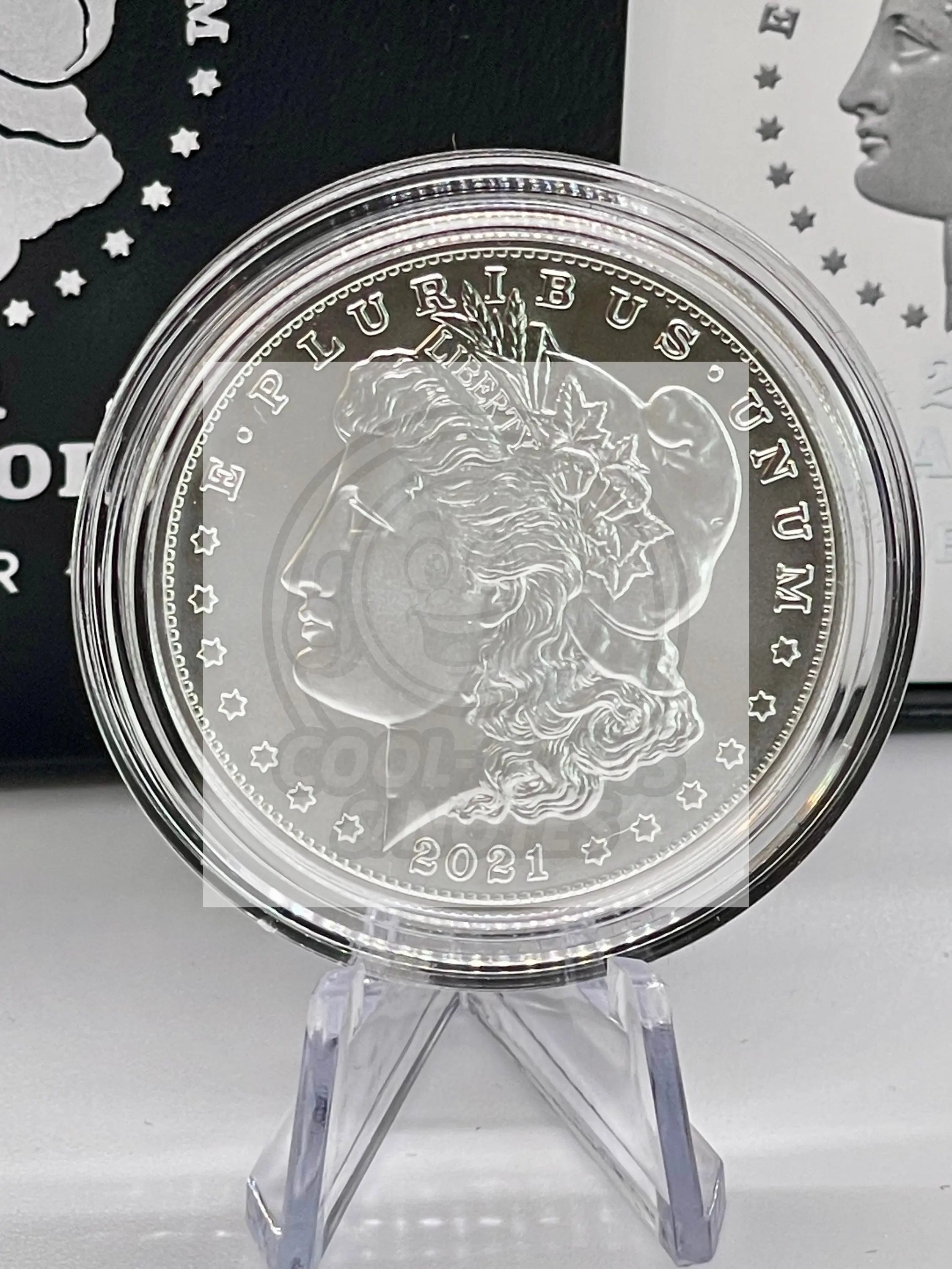 2021 $1 D SILVER MORGAN DOLLAR WITH BOX/COA MINT CODE 21XG DENVER SM112 - Cool Coins & Notes