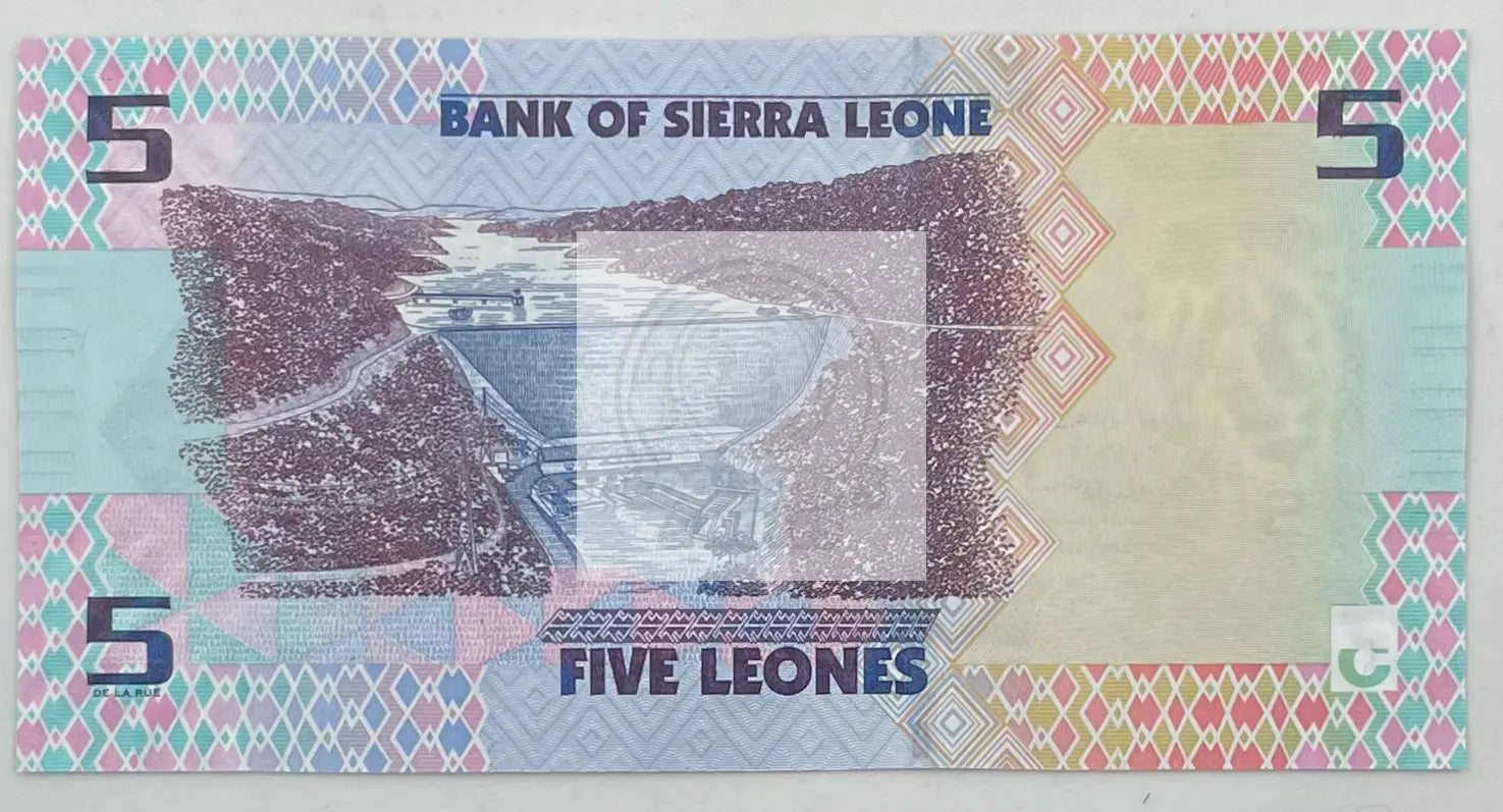 2022 Sierra Leone 5 Leones  P-36  UNC Banknote - Cool Coins & Notes