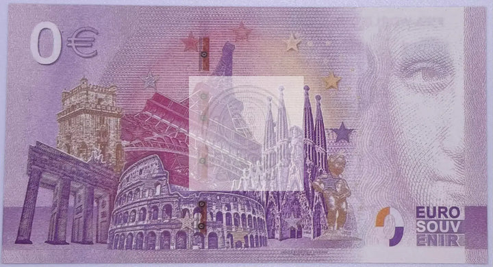 2022 $0 Euro FIFA World Cup Qatar Banknote UNC - Cool Coins & Notes